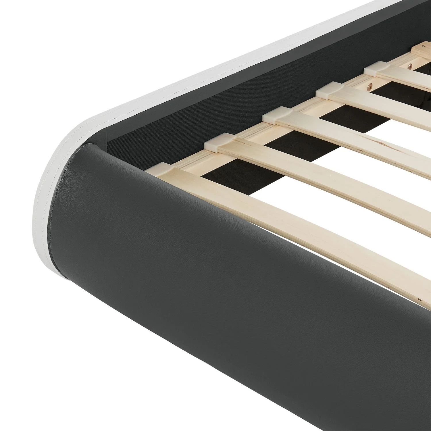 Lit capitonné Séville 2025, 140 x 200 cm, blanc