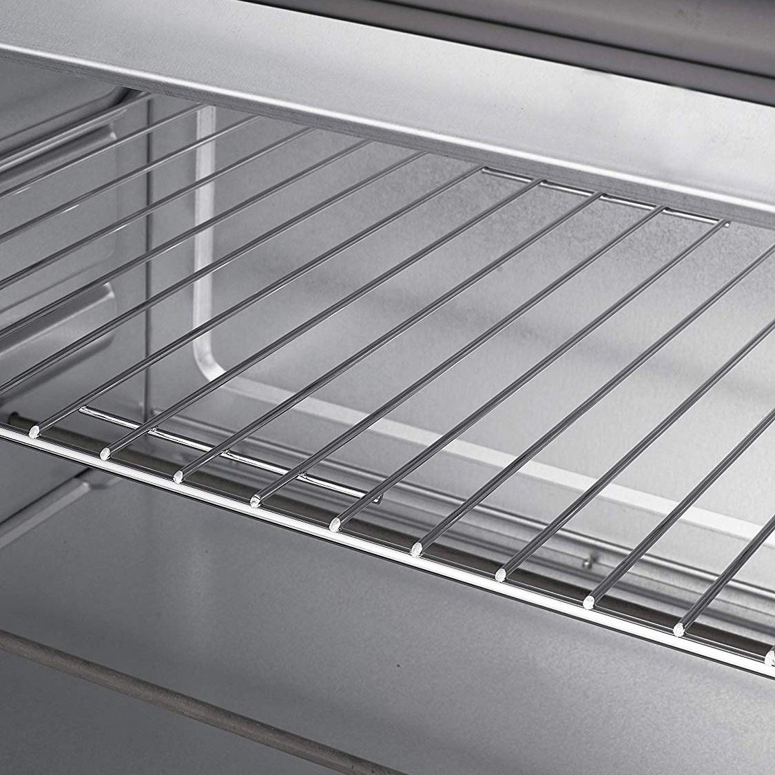 Tisch-Konvektionsofen, 32 l, Edelstahl, Drehspieß, Timer, Temperaturregelung, Schwarz, 1600 W MPM MPE-05/T