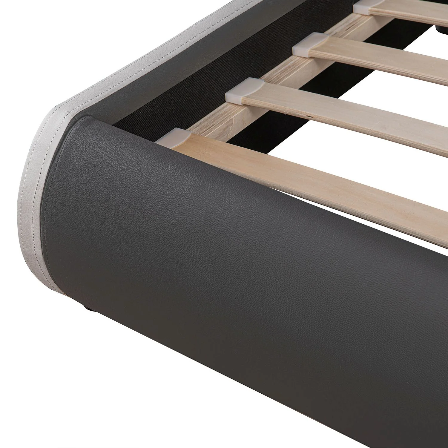 Lit capitonné Séville 2025, 140 x 200 cm, blanc