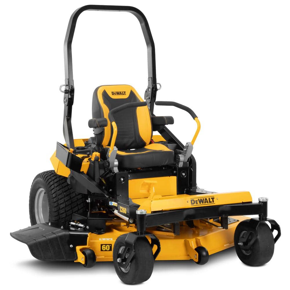 2025 DEWALT Z260 Professionel 60" Zero Turn Plæneklipper med 24 HK Kawasaki V-Twin FS730v Motor og Dobbelt Hydrostatisk Transmission DXGZ260P