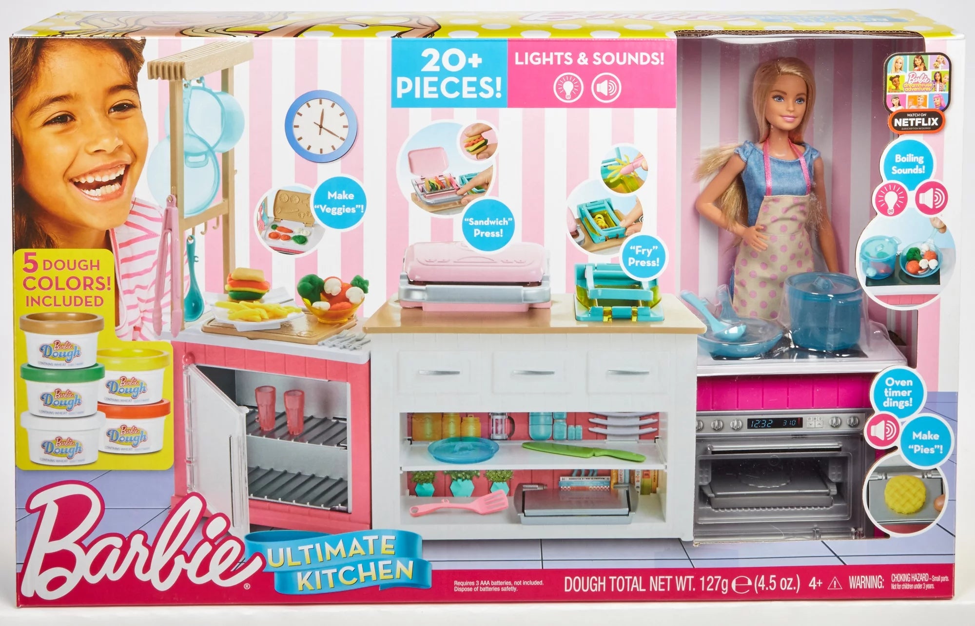 Barbie Ultimative Küche zum Kochen und Backen mit Kochpuppe
