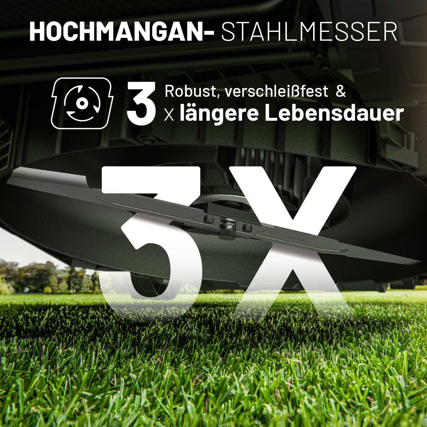 2025 U20 43 cm Akku-Rasenmäher mit Radantrieb und bürstenlosem Motor | Inklusive 2 x 4,0 Ah Akkus | Mäht mühelos bis zu 500 m²