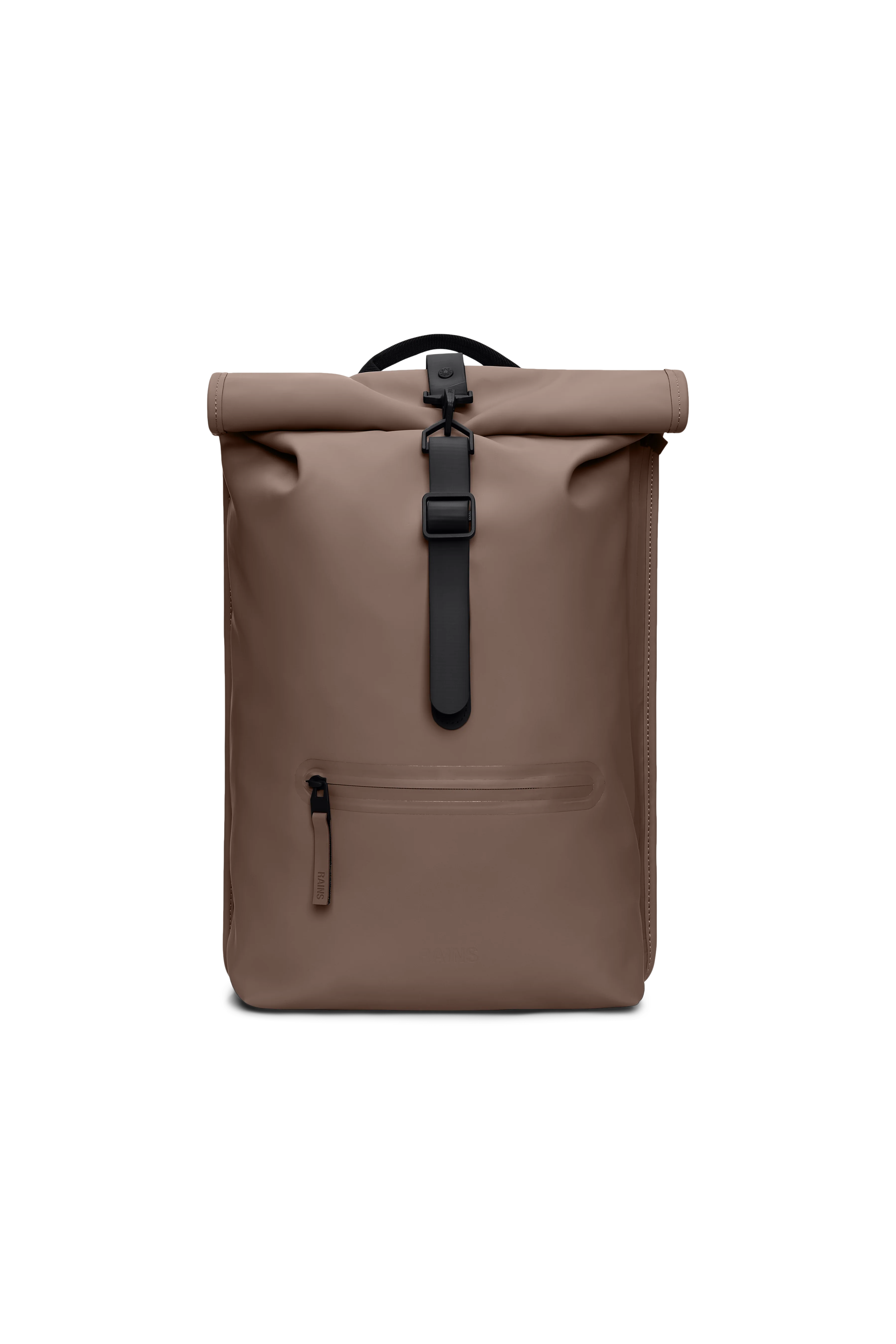 2025 Rolltop-rygsæk – Vandtæt urban rygsæk med roll-top-lukning. Siderum til laptop og sikker brystrem