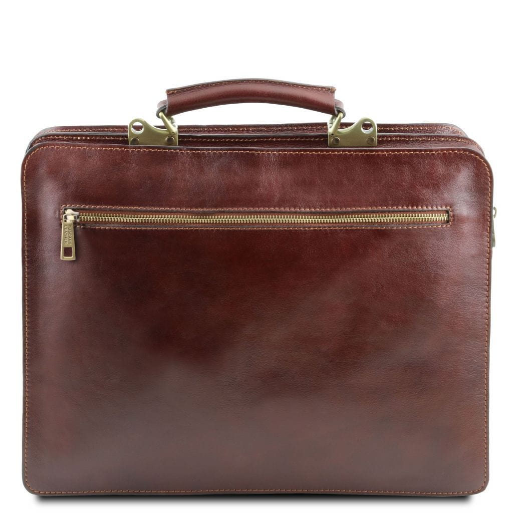 Venezia - 2 compartment leather briefcase | TL141268