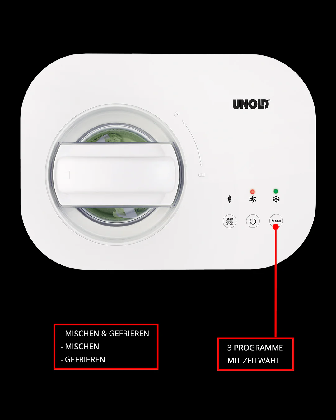 2025 Snesorbetmaskine med opskriftsbog 1 L