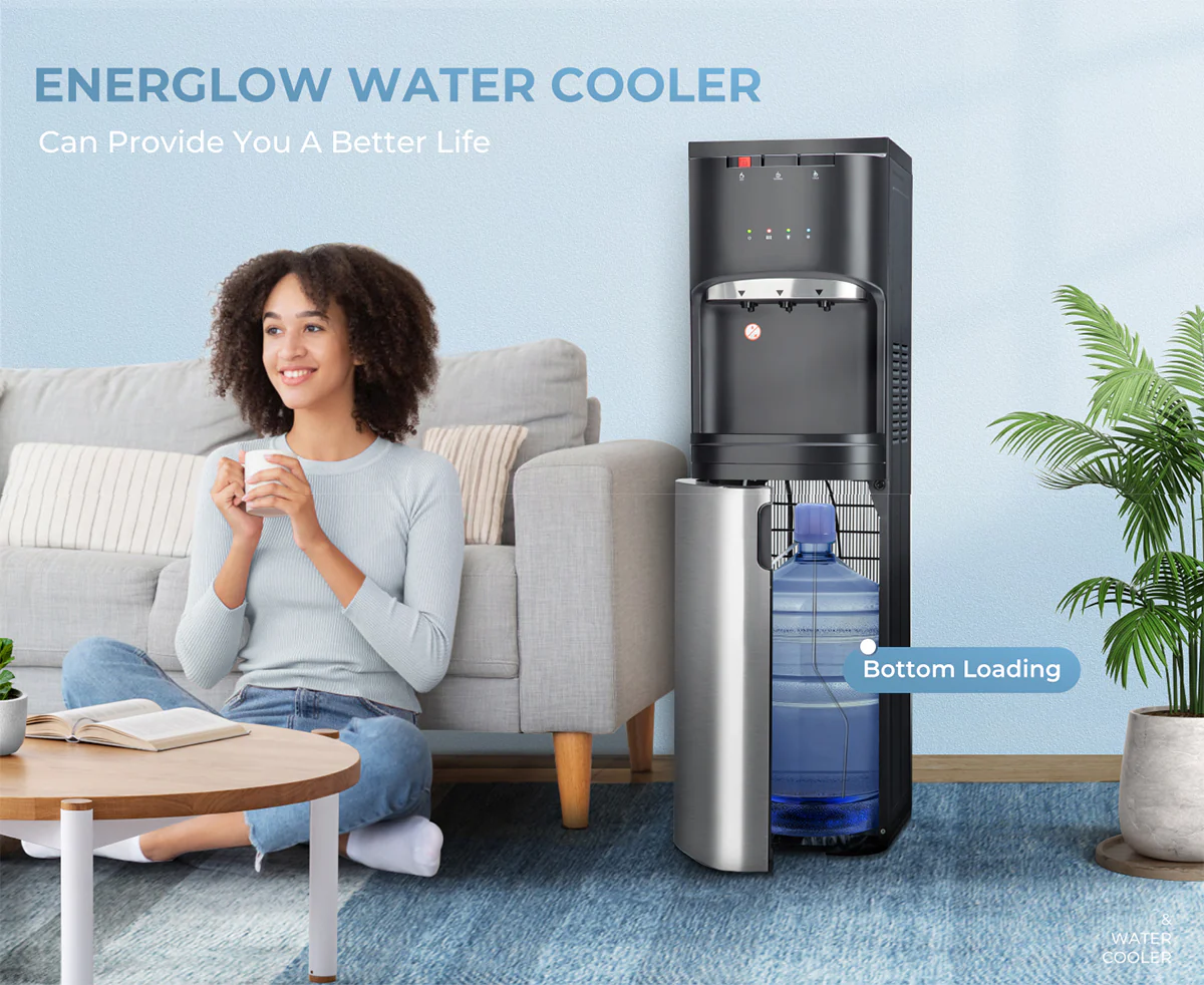 2025 EUHOMY bundbetjent vanddispenser til 3 eller 5 gallon flasker