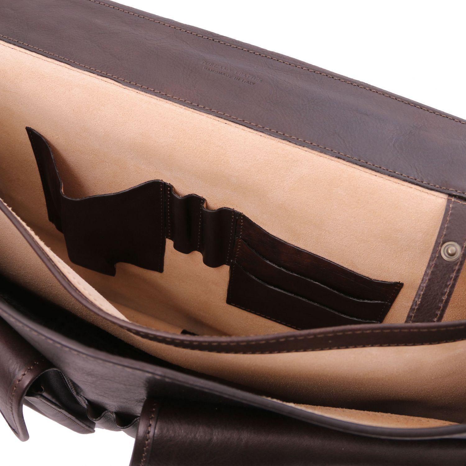 Ancona - Leather messenger bag | TL142073