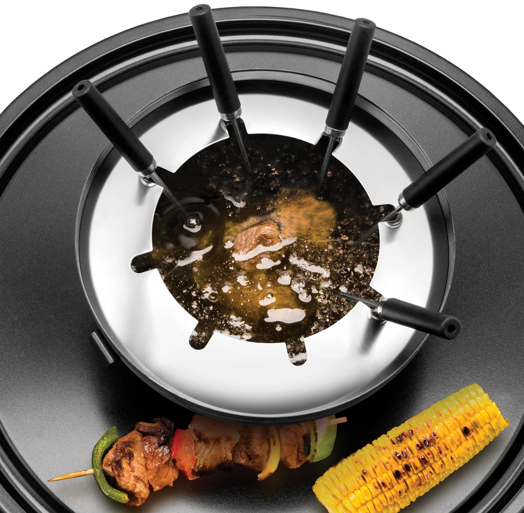 2025 Raclette Multi 4 en 1 – Kit à raclette polyvalent avec livre de recettes