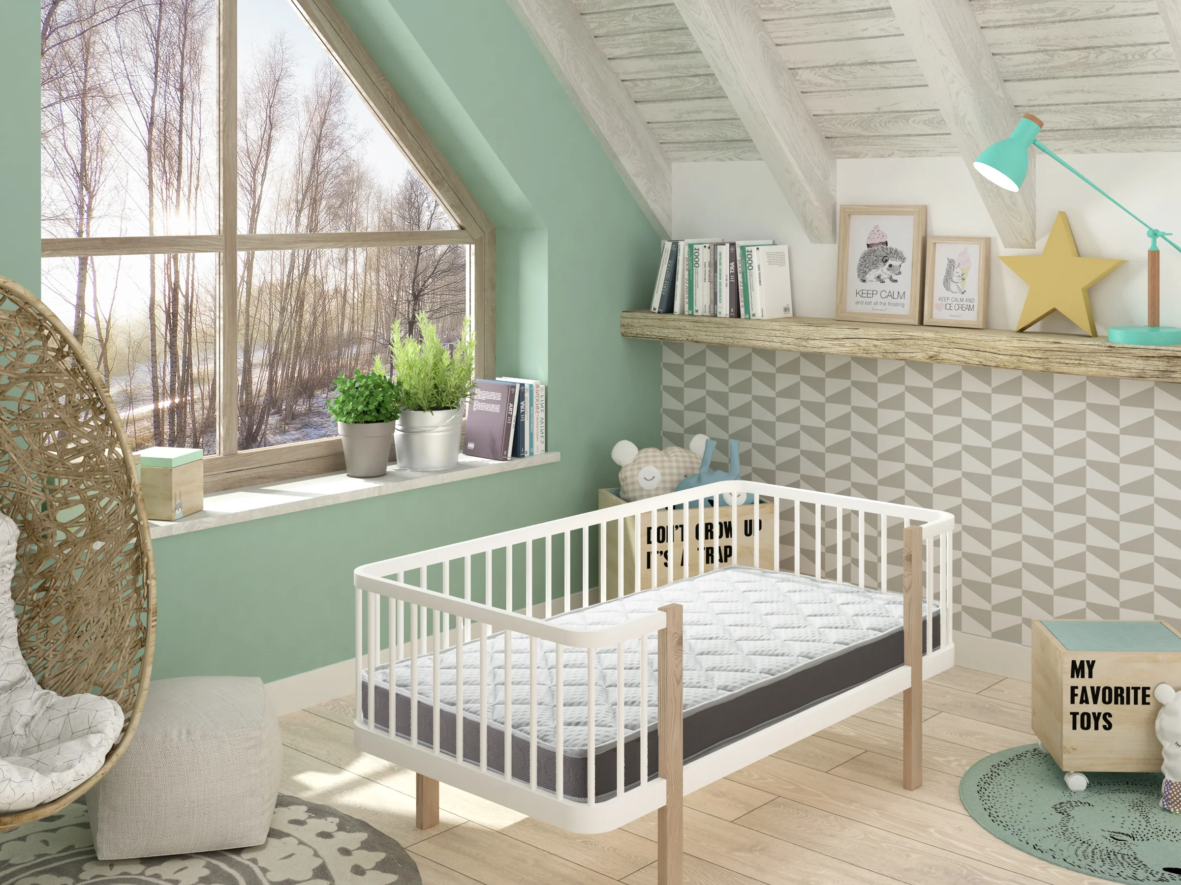 Viskoelastische Kinderbettmatratze von BabyBed