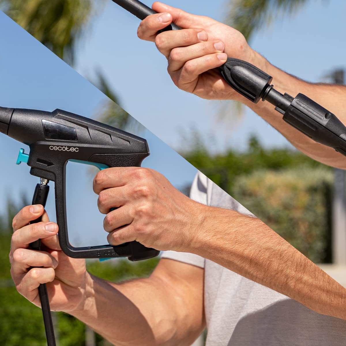 Cecotec HydroBoost 2400 AdvanceClean højtryksrenser. 2400W, Hjem, Have eller Bil, Flowhastighed på 480l/t, 180 trykbarer, Aluminiumpumpe, Aktionsradius 14 m