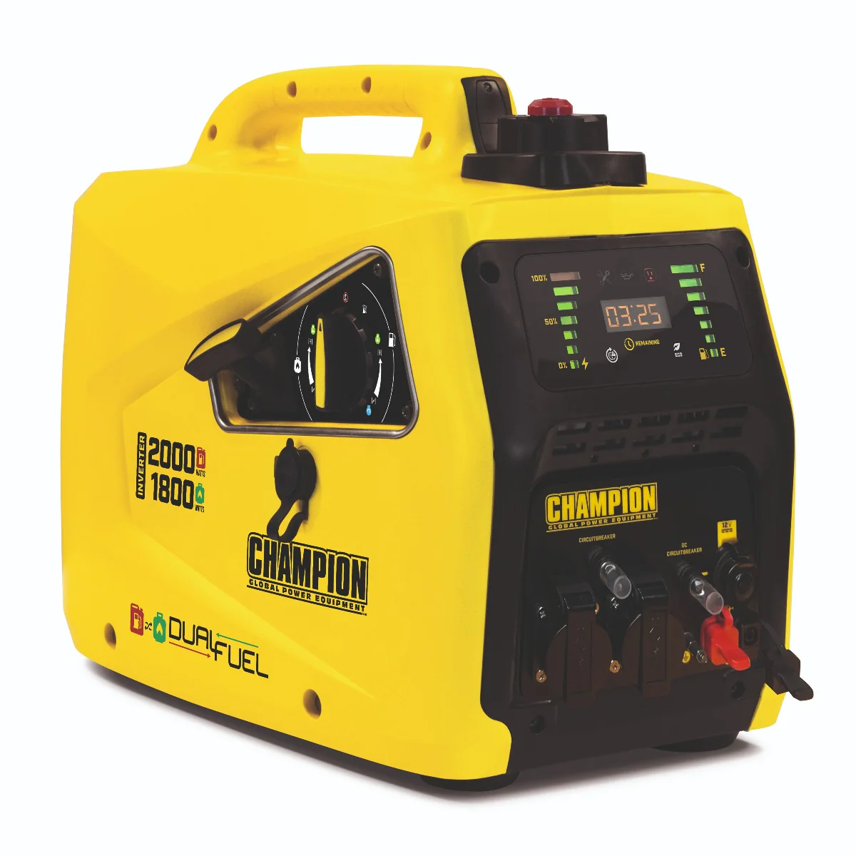 2025 CHAMPION 2000W – Dual Fuel Inverter Generator (Benzin/Propan)
