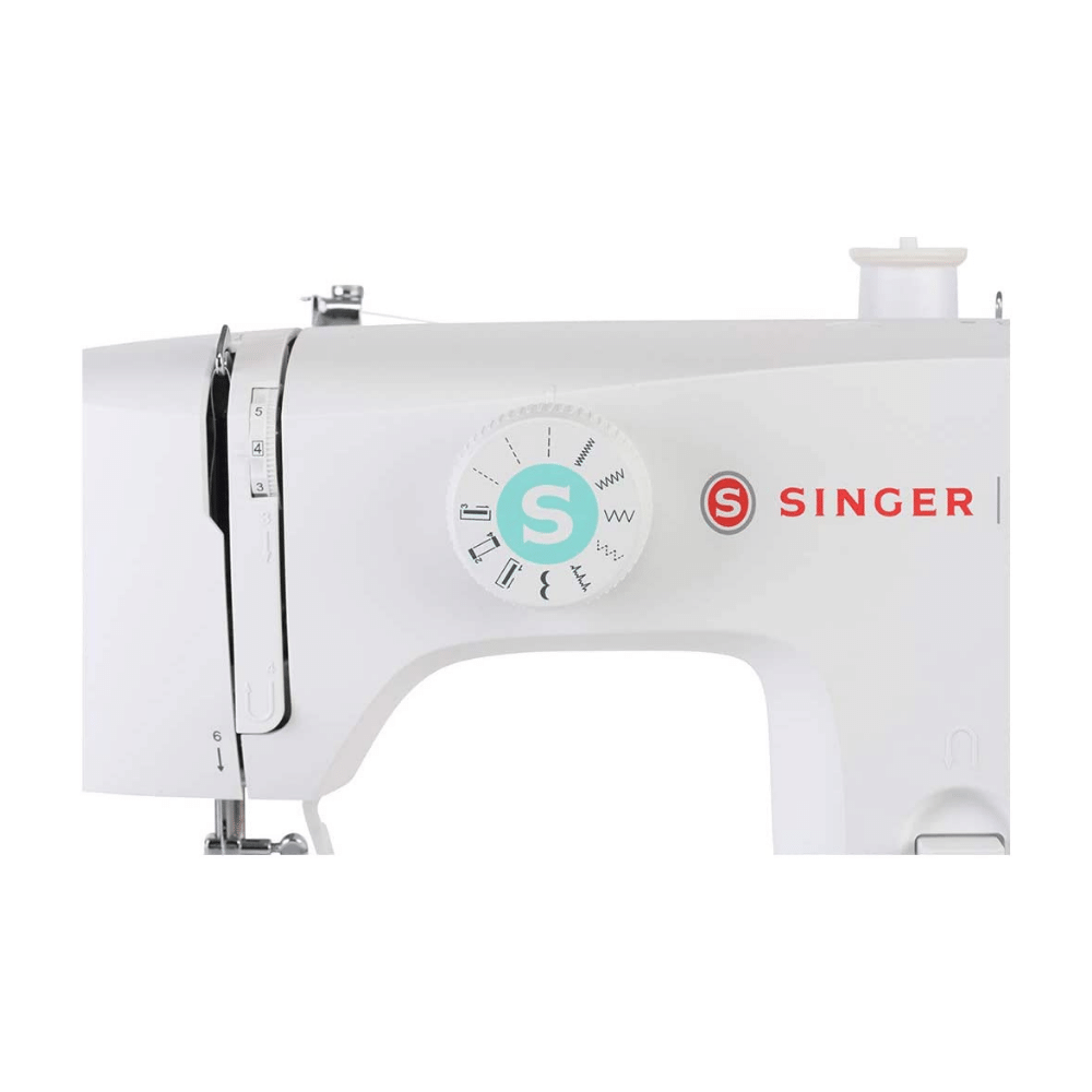 Machine à coudre Singer M1500 (2025). 4,5 kg. Blanche.