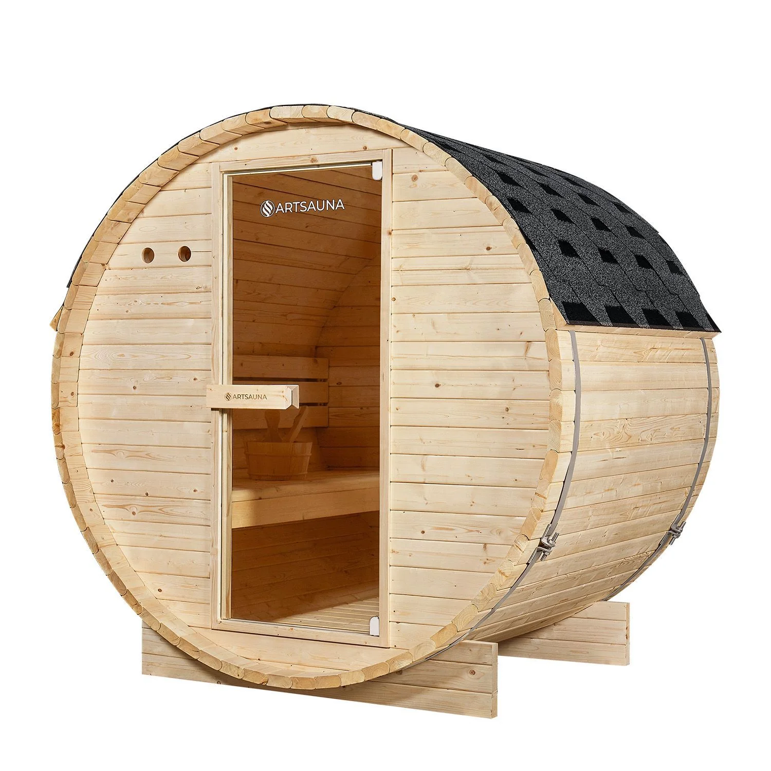 2025 Sauna tonneau du Spitzberg avec poêle à sauna