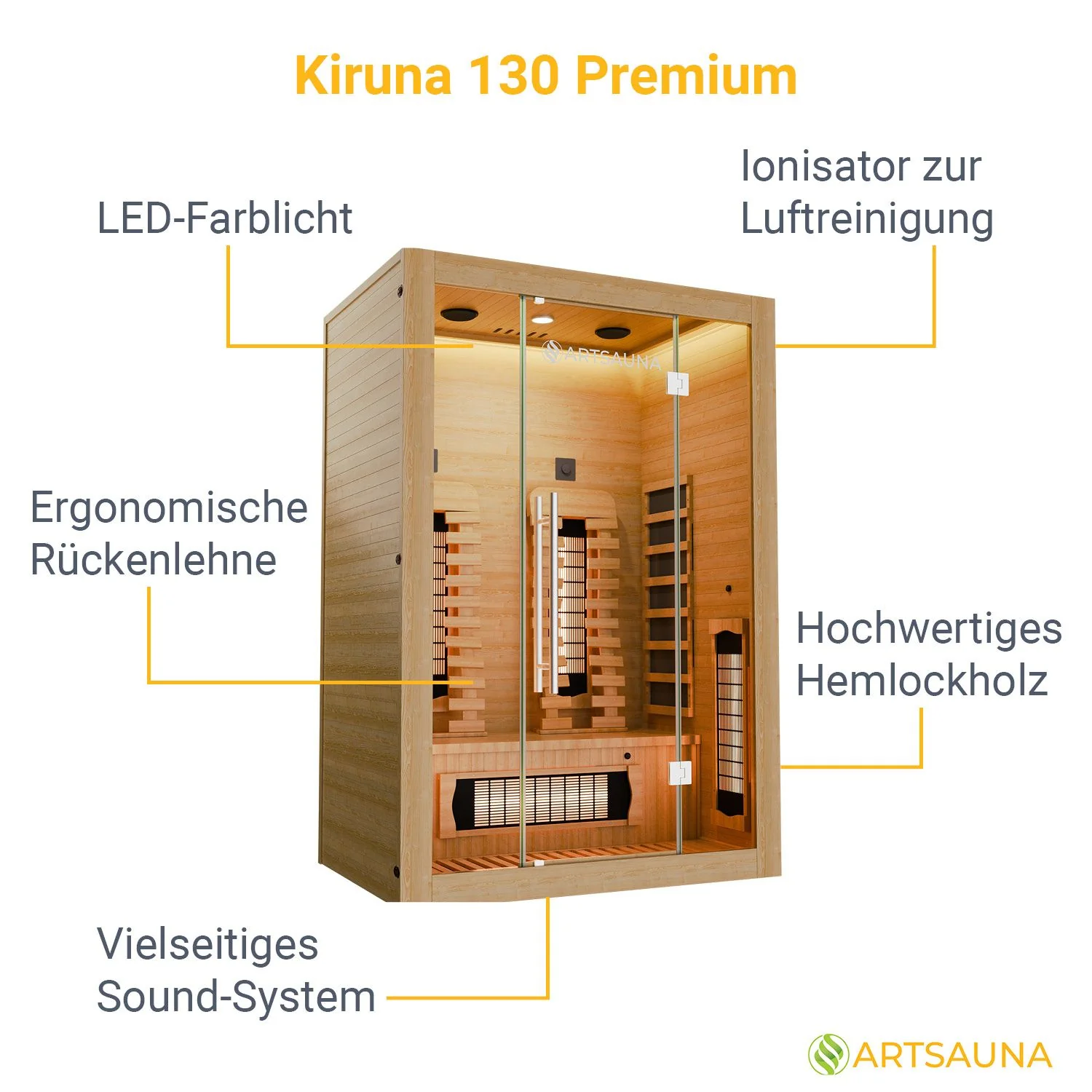 Cabine infrarouge premium Kiruna 130 2025