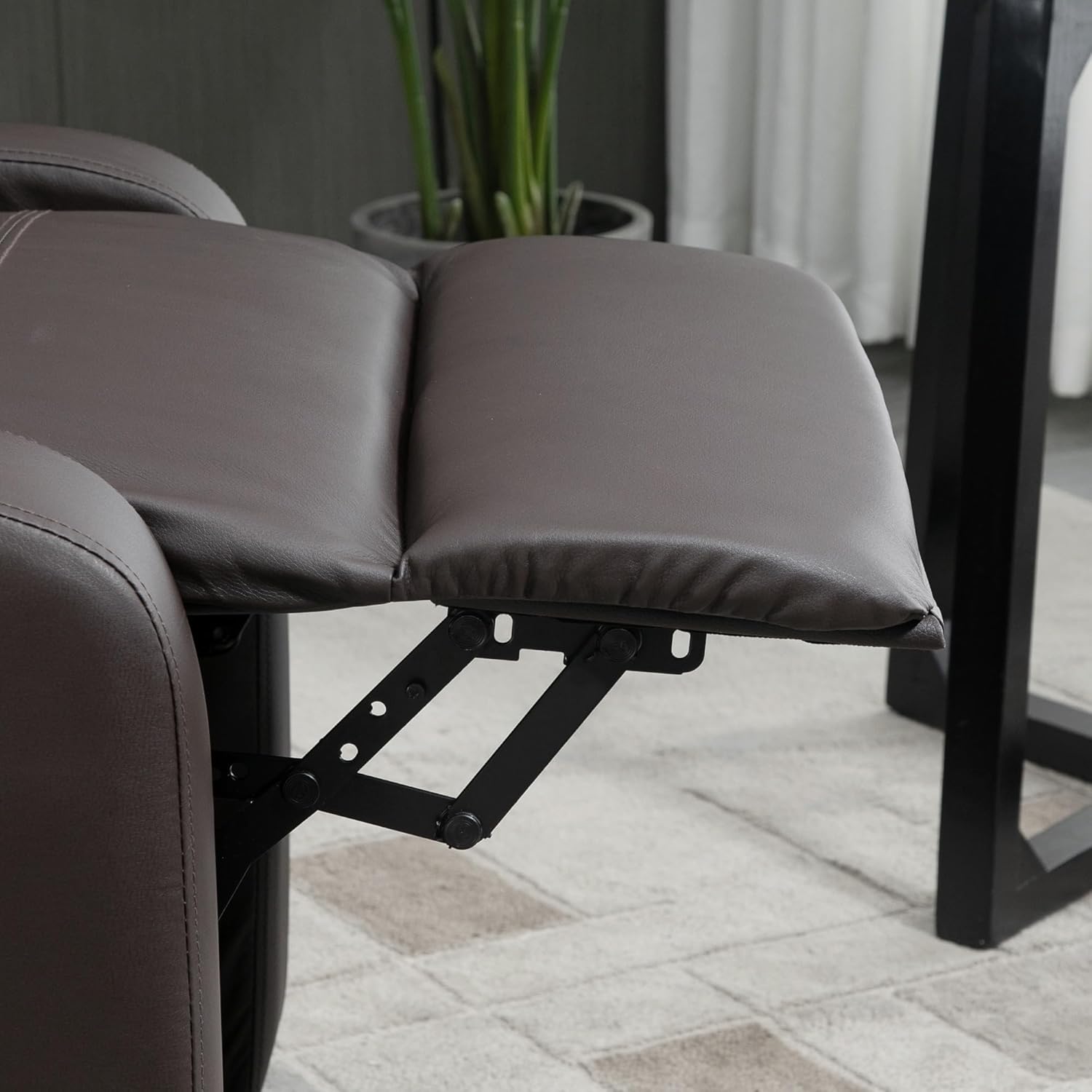 HOMCOM Massagestol, Hvilestol med Fjernbetjening, 2 Massagezoner, 8 Programmer, 5 Intensitetsniveauer, 1 Sidelomme og Timer, PU Betræk, 68x88x98 cm, Creme