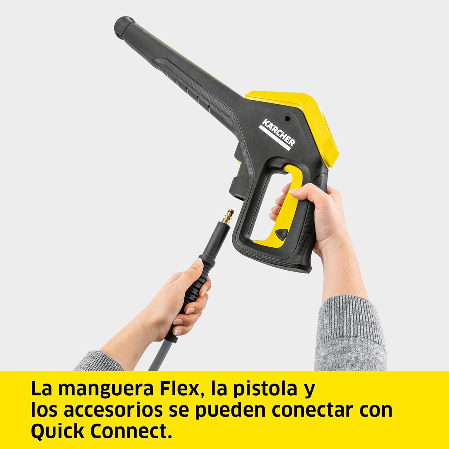 Nettoyeur haute pression Kärcher K 4 Power Control, pression : 130 bar, débit : 420 l/h, débit : 30 m²/h, filtre à eau, 11,5 kg, pistolet et flexible haute pression, buse turbo, lance de pulvérisation