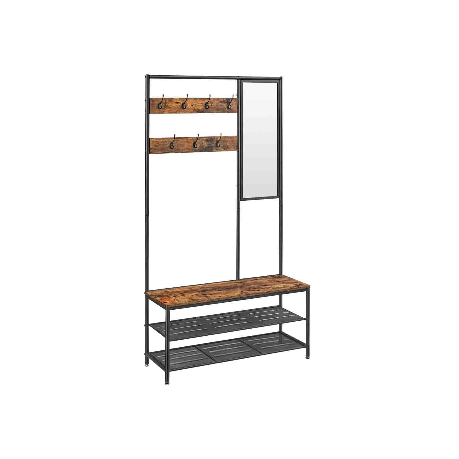 Knagerække med skoopbevaring 35 x 98 x 180 cm