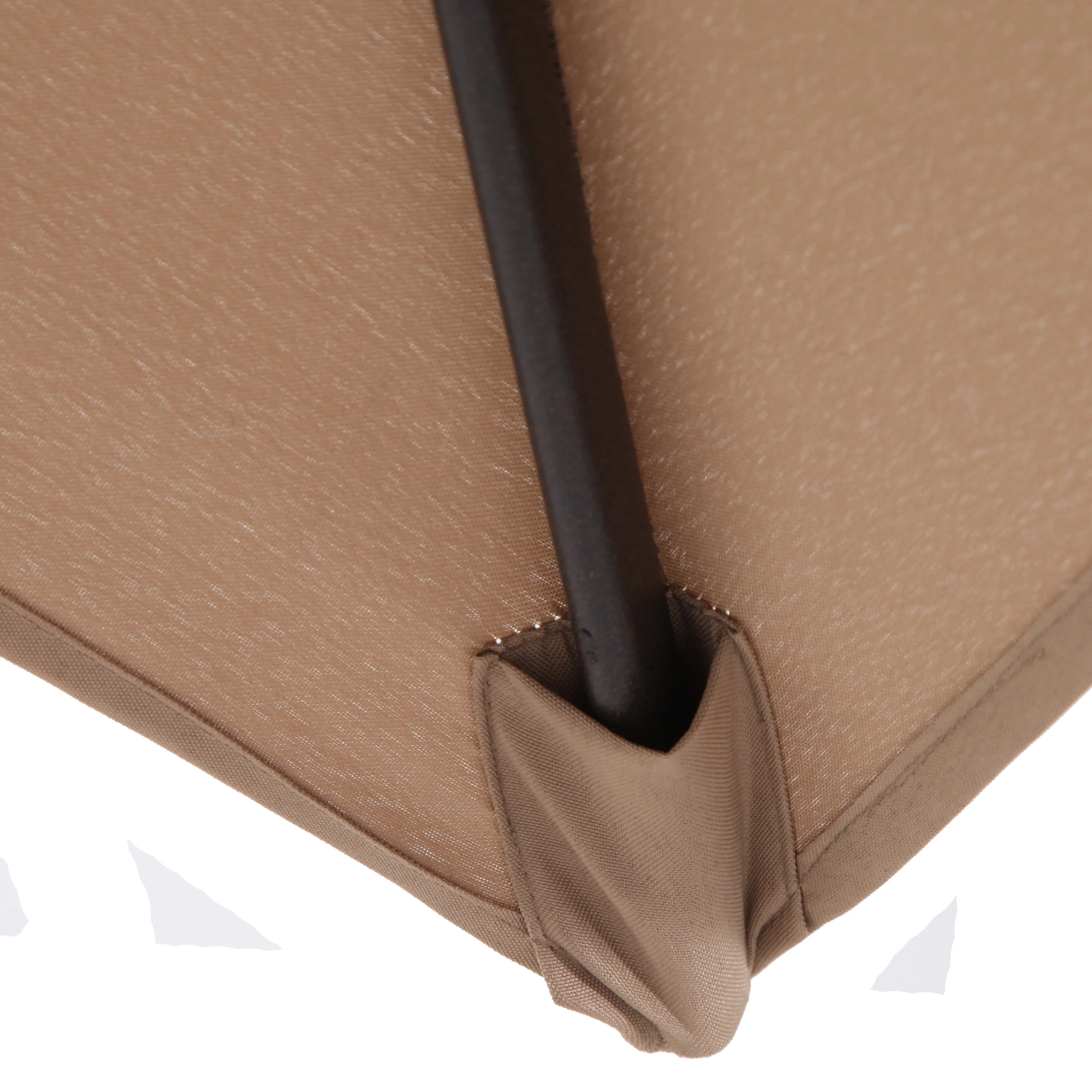 2025 Mainstays Albany Lane 6-delt udendørs spisebordssæt med parasol. Stål. Rød