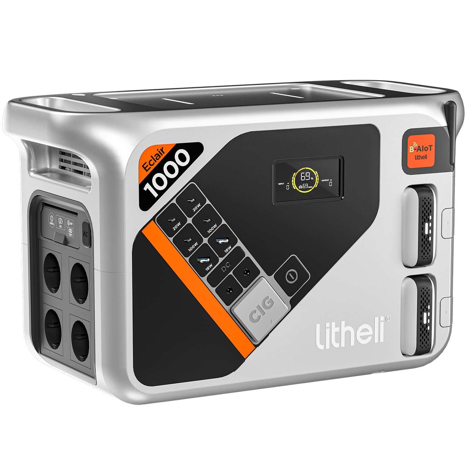 2025 Litheli B1000 bærbar kraftstation | 1069 Wh / 921 Wh