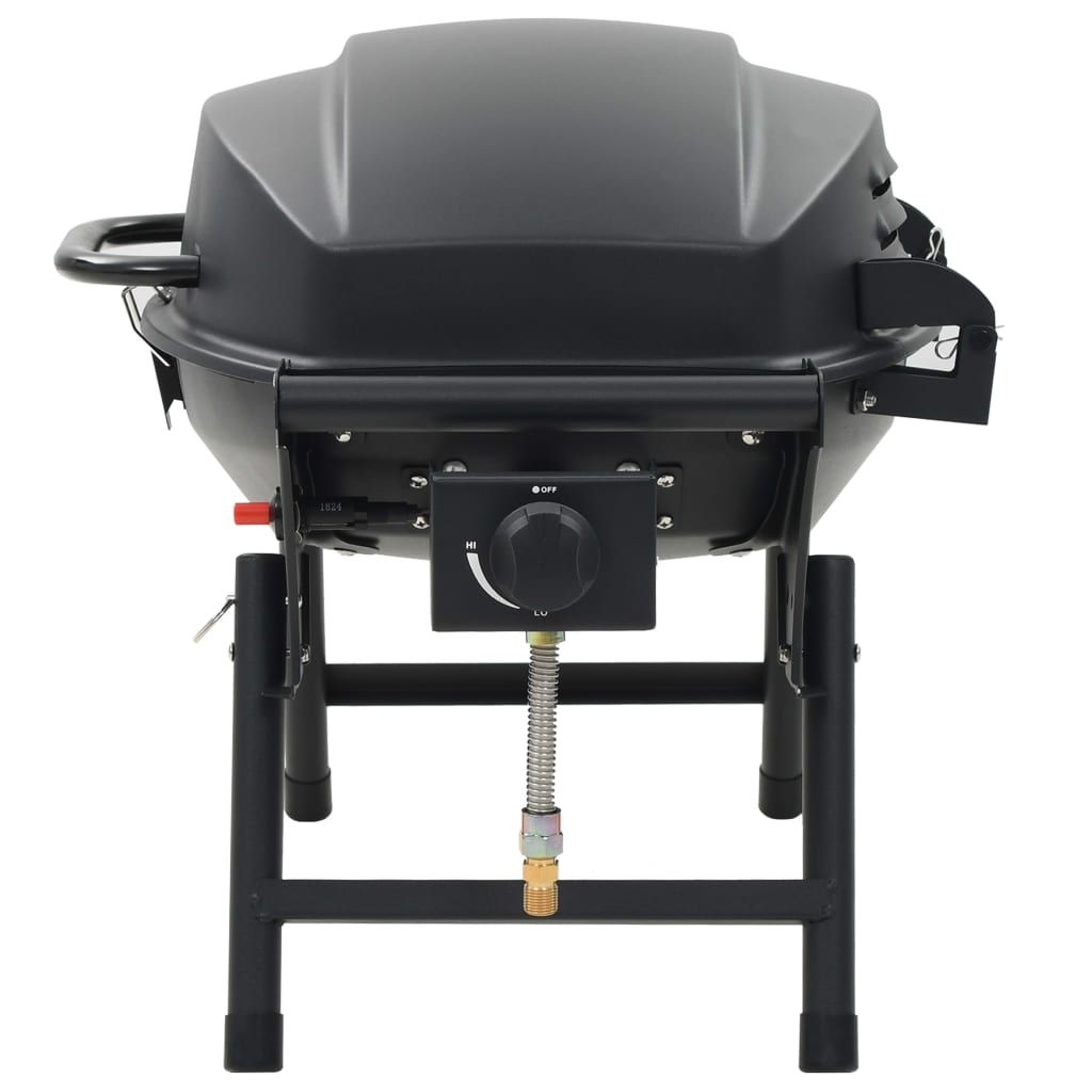 Vidaxl Tragbarer Gasgrill mit 1 Kochzone, Schwarz