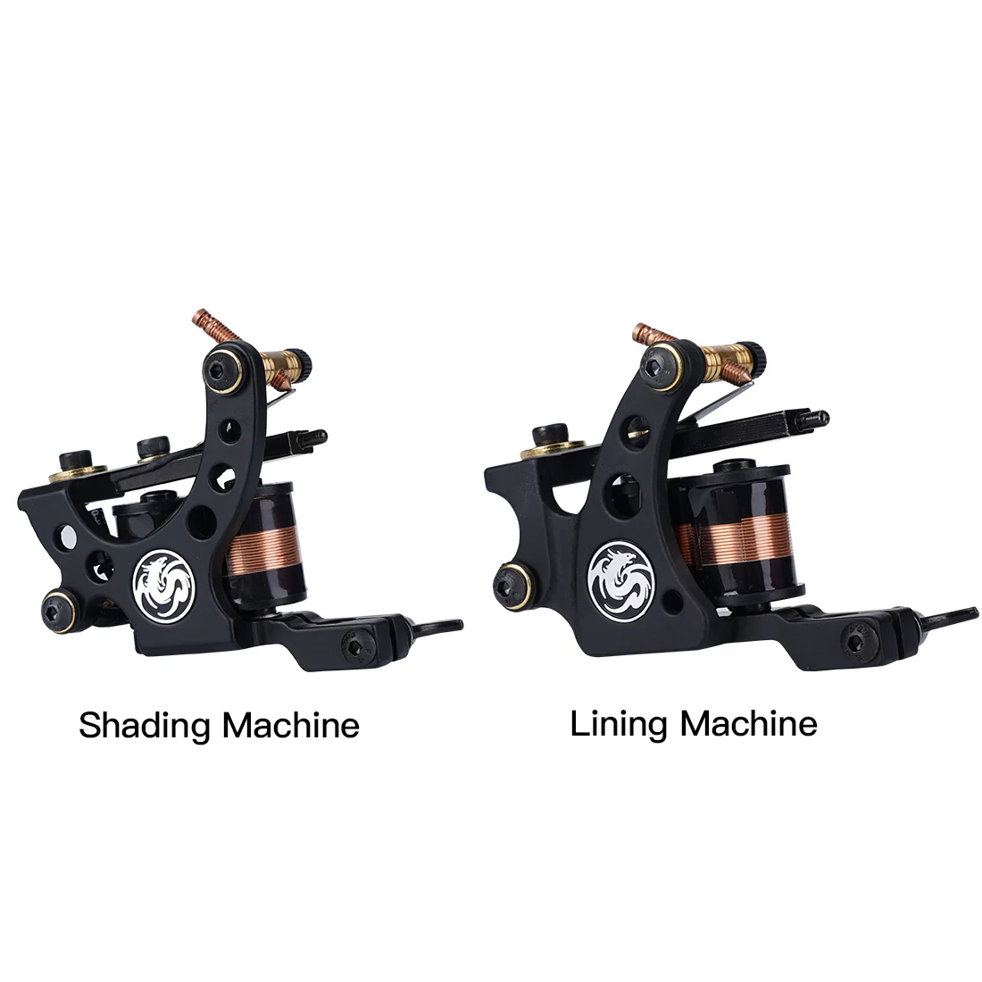 Dragonhawk komplet tatoveringssæt med 2 maskiner og strømforsyning