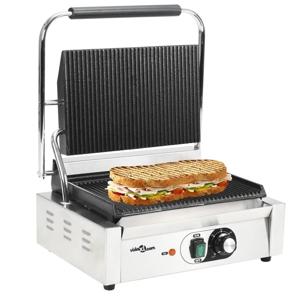 Grillgrill med ribben 2200 W 43x30,5x20 cm Vidaxl