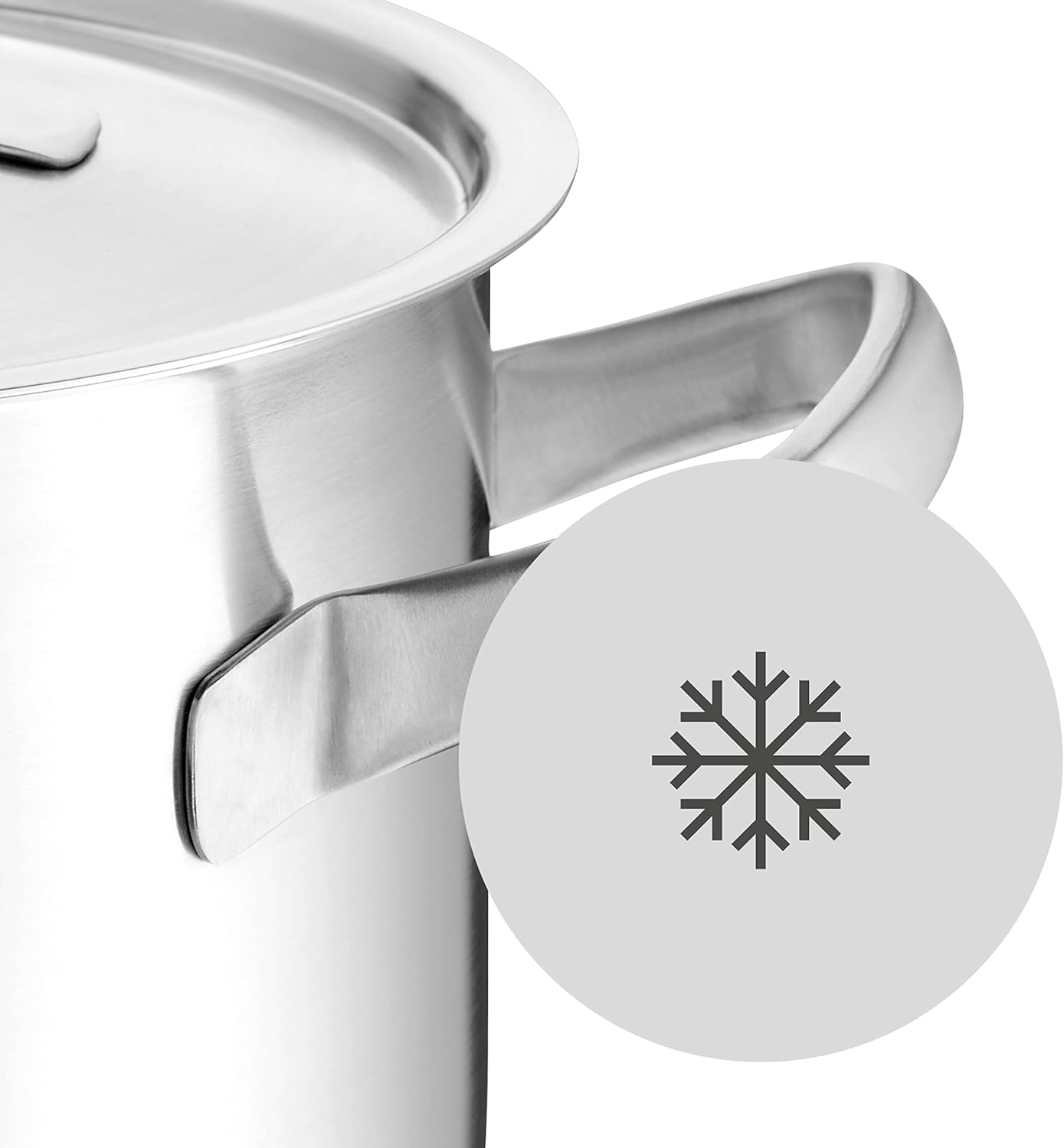 WMF Gourmet Plus - 5-teiliges Kochgeschirr-Set, Edelstahl, induktionsgeeignet, 1 flacher Bräter (20 cm), 3 hohe Bräter (16 cm, 20 cm und 24 cm), 1 Stielkasserolle (16 cm) mit 4 Edelstahldeckeln