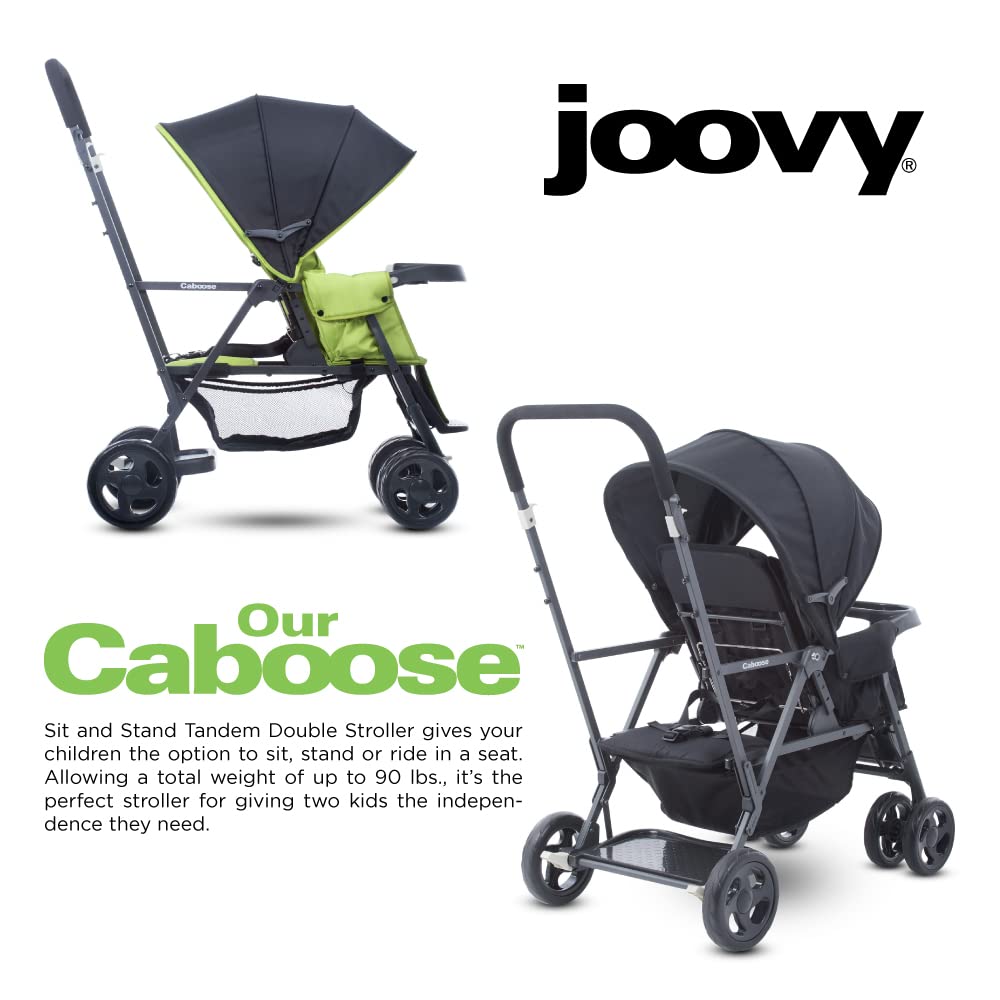 2025 Joovy Caboose Graphite Appletree Klapvogn – Kompakt og alsidig dobbeltklapvogn
