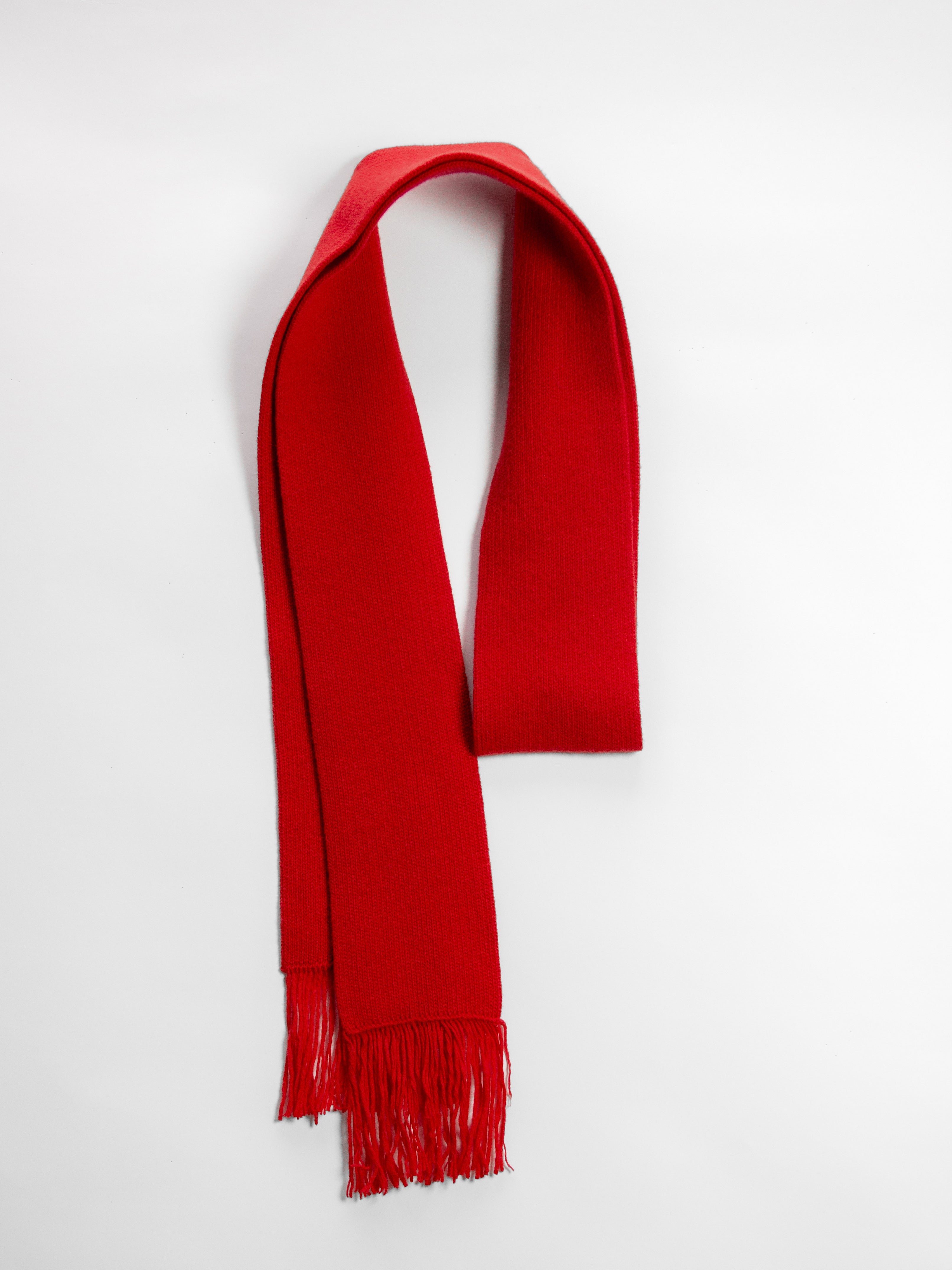 Wool & Cashmere Mix Fringed Scarf