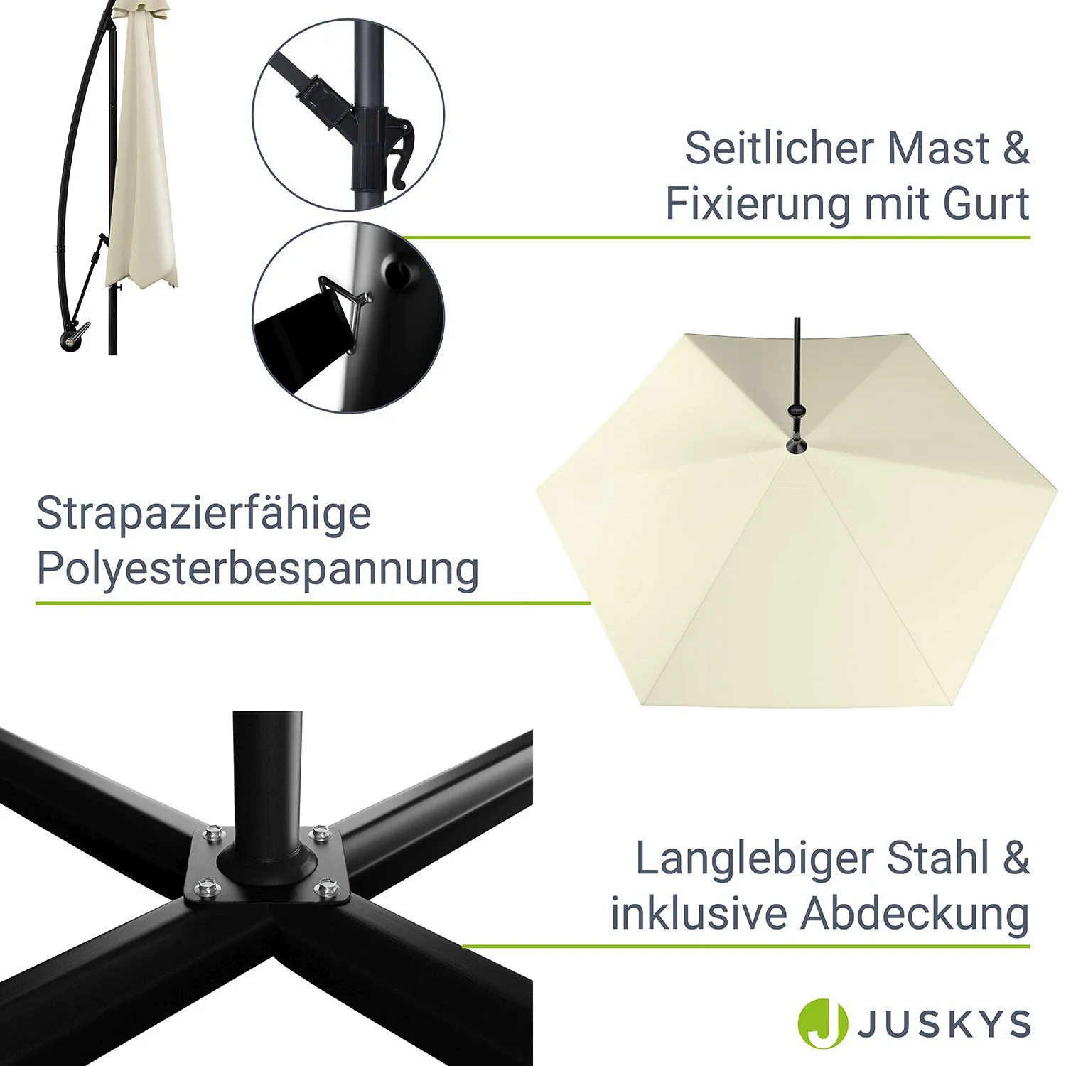 Parapluie LED excentrique 2025 Brésil