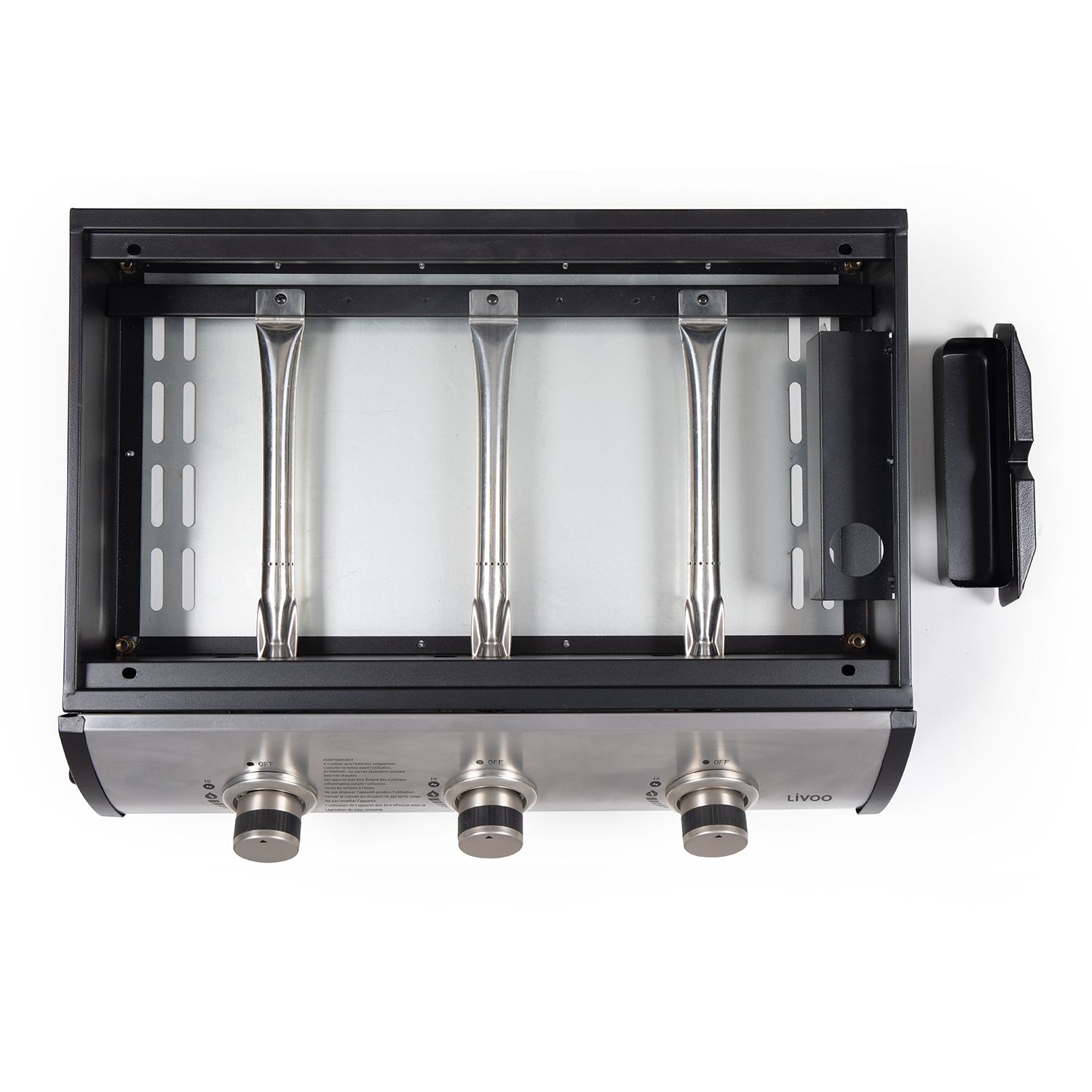 Livoo Gasgrillplatte 7,5 kW, emaillierte Stahlplatte 61 x 38 cm - Doc277