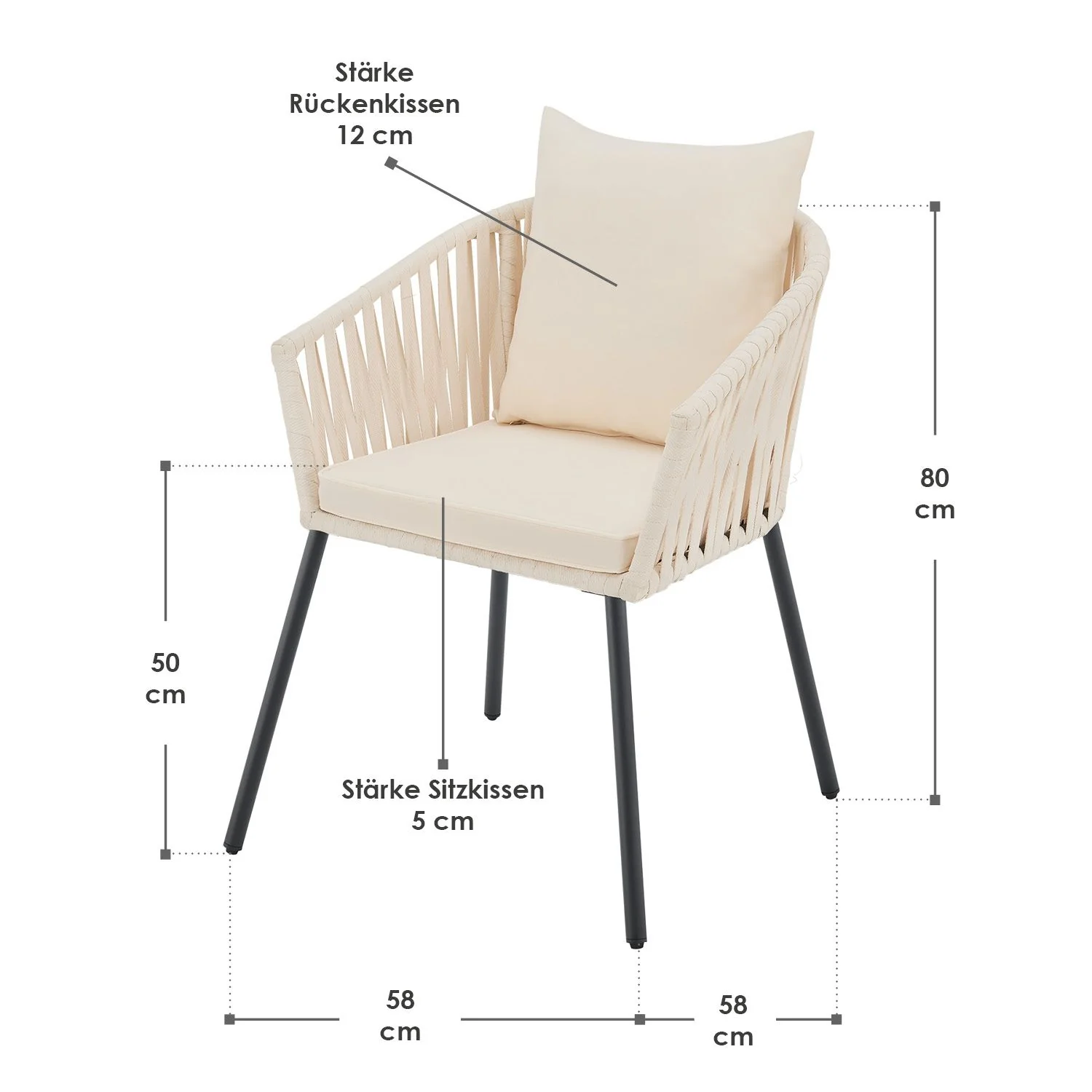 2025 Rebsæt med 2 stole – Elegance og komfort til dit udendørsområde