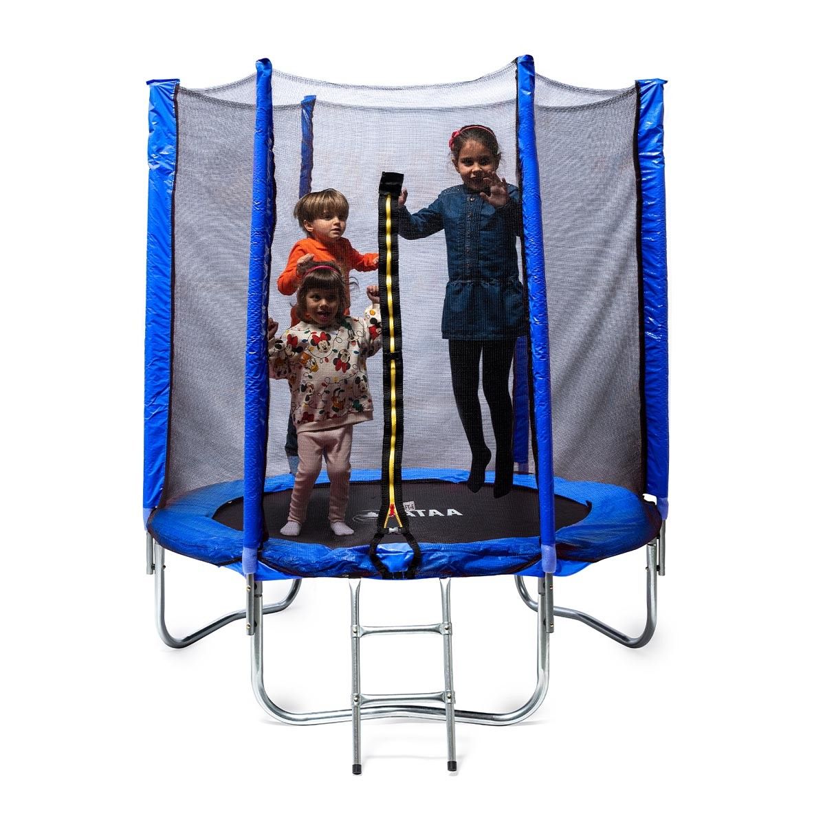 Kindertrampolin 185 Blau - Outdoor-Spiele und Spielzeug für Kinder