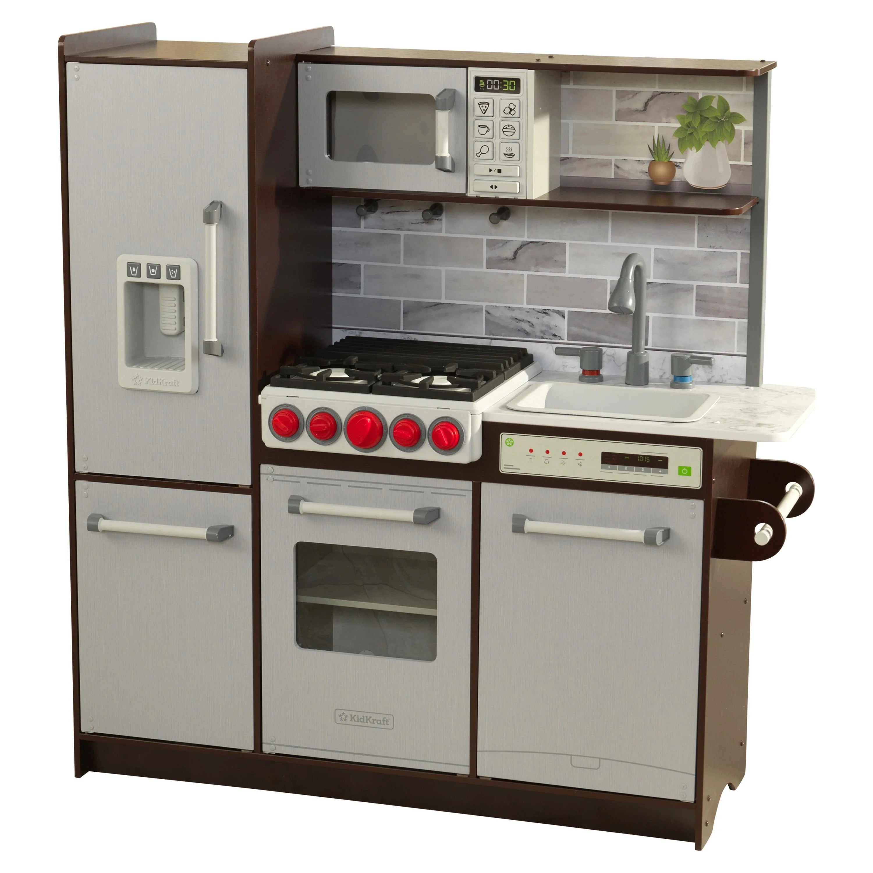 KidKraft Uptown Elite Espresso Legekøkken med Lys og Lyde