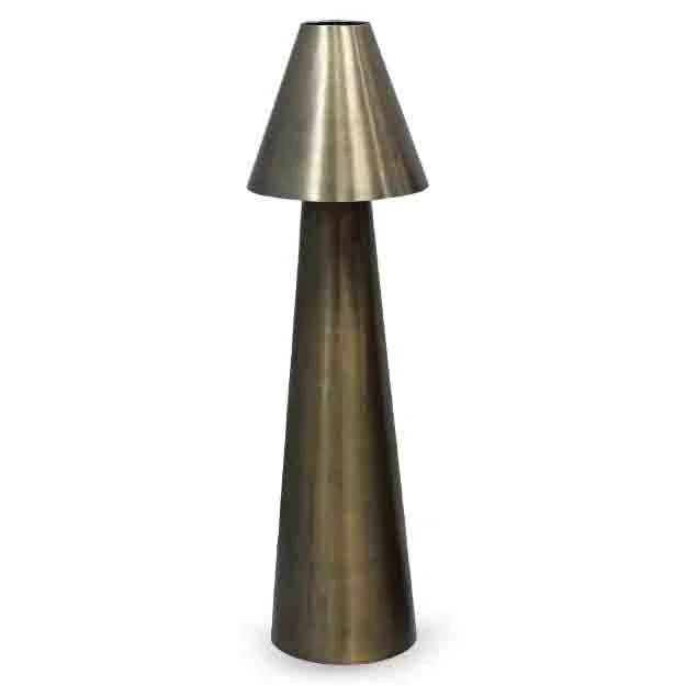 2025 Gulvlampe, ældet bronzemetal, Ø26x93 cm, E27 - OPLP0001