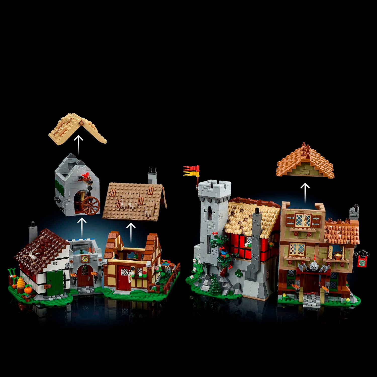 LEGO – Ikoner Middelalderplads og Slot til Byggelse og Fremvisning 10332