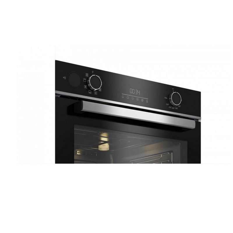 Beko Bbis13300xmse Backofen, schwarzes Glas, Dampffunktion