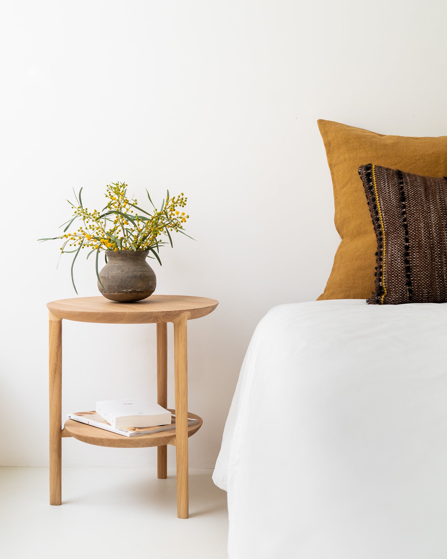 Mesa auxiliar Bok - Roble