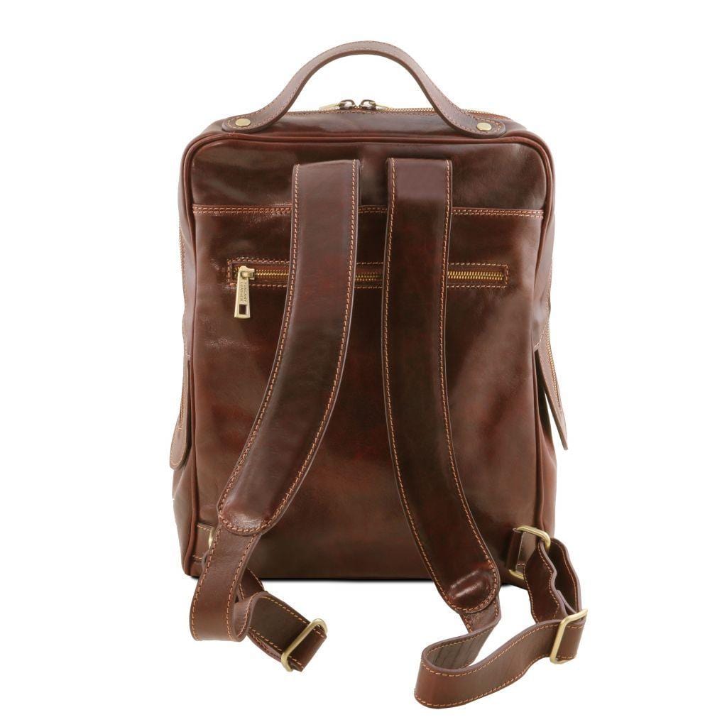 Bangkok - Matte leather laptop backpack | TL141793