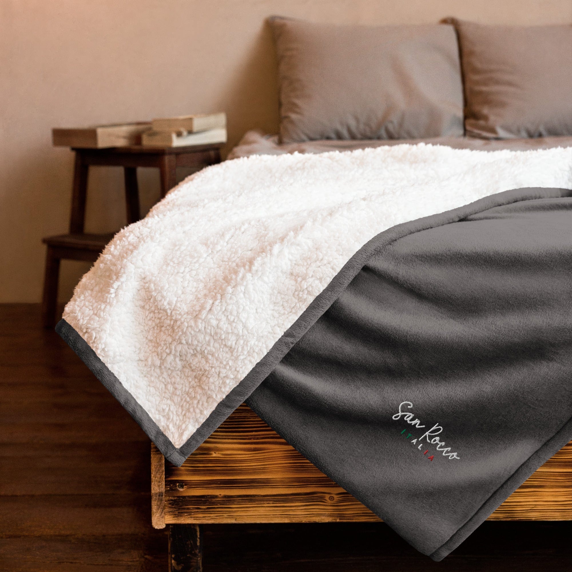 Premium San Rocco Italia sherpa blanket