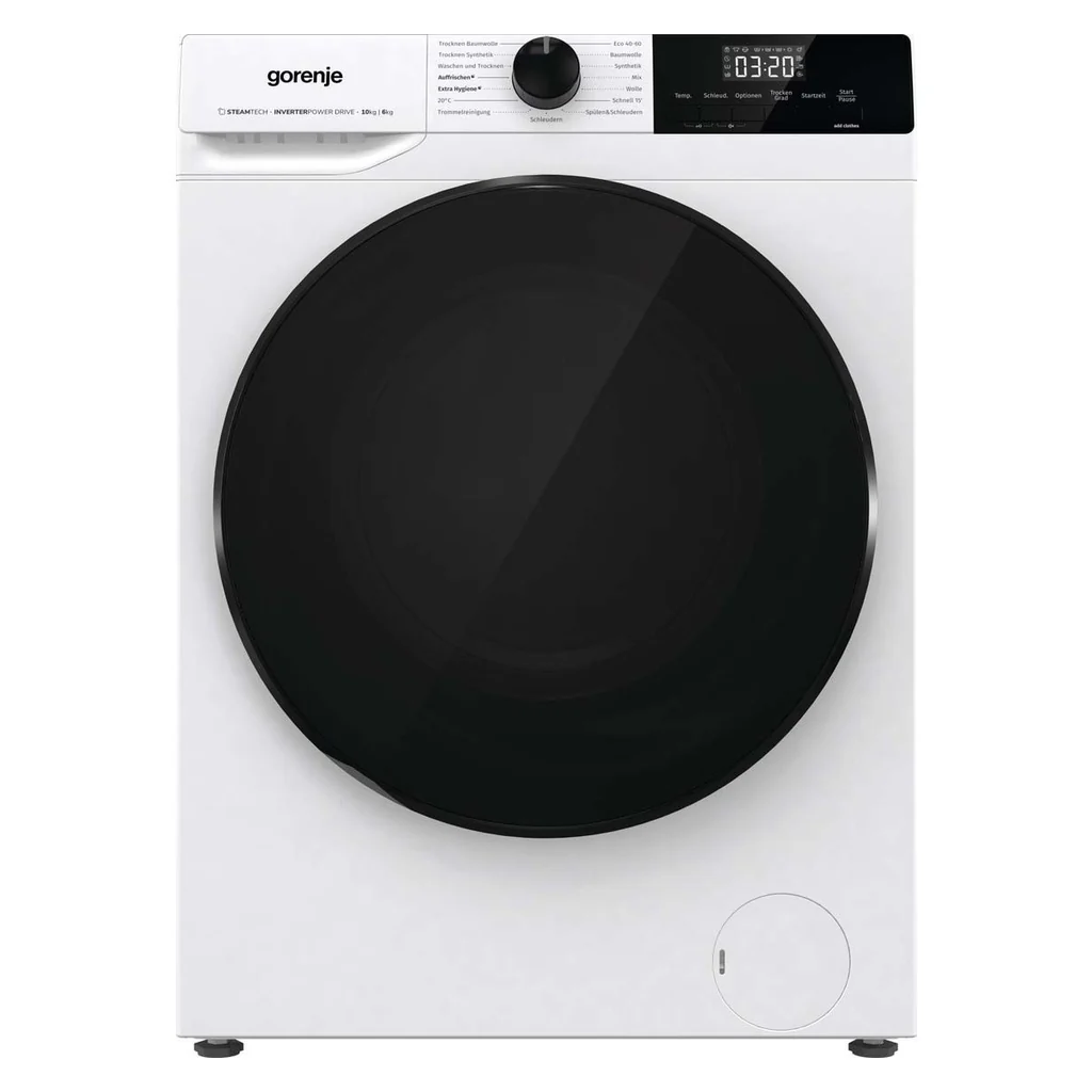 2025 Gorenje WD2A 164ADPS/DE 10/6 kg vaskemaskine/tørretumbler. 1400 o/min. Hvid