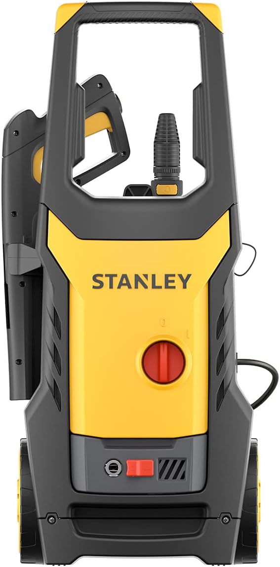 Stanley Hochdruckreiniger SXPW24BX | Hochdruck | für Fahrzeuge und Außenflächen | mit Flächenreiniger und feststehender Bürste | Maximaler Druck 170 bar | Maximale Fördermenge 500 l/h | Verbrauch