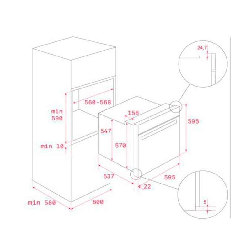 Teka Hcb 6530 P Inox Hydroclean Backofen