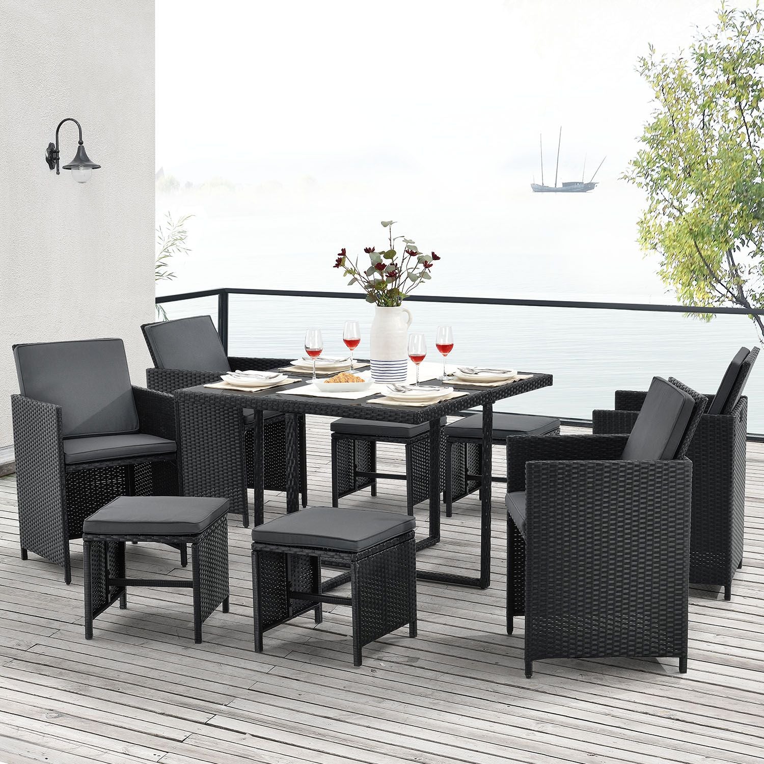 Ensemble de salon Baracoa L en polyrotin 2025