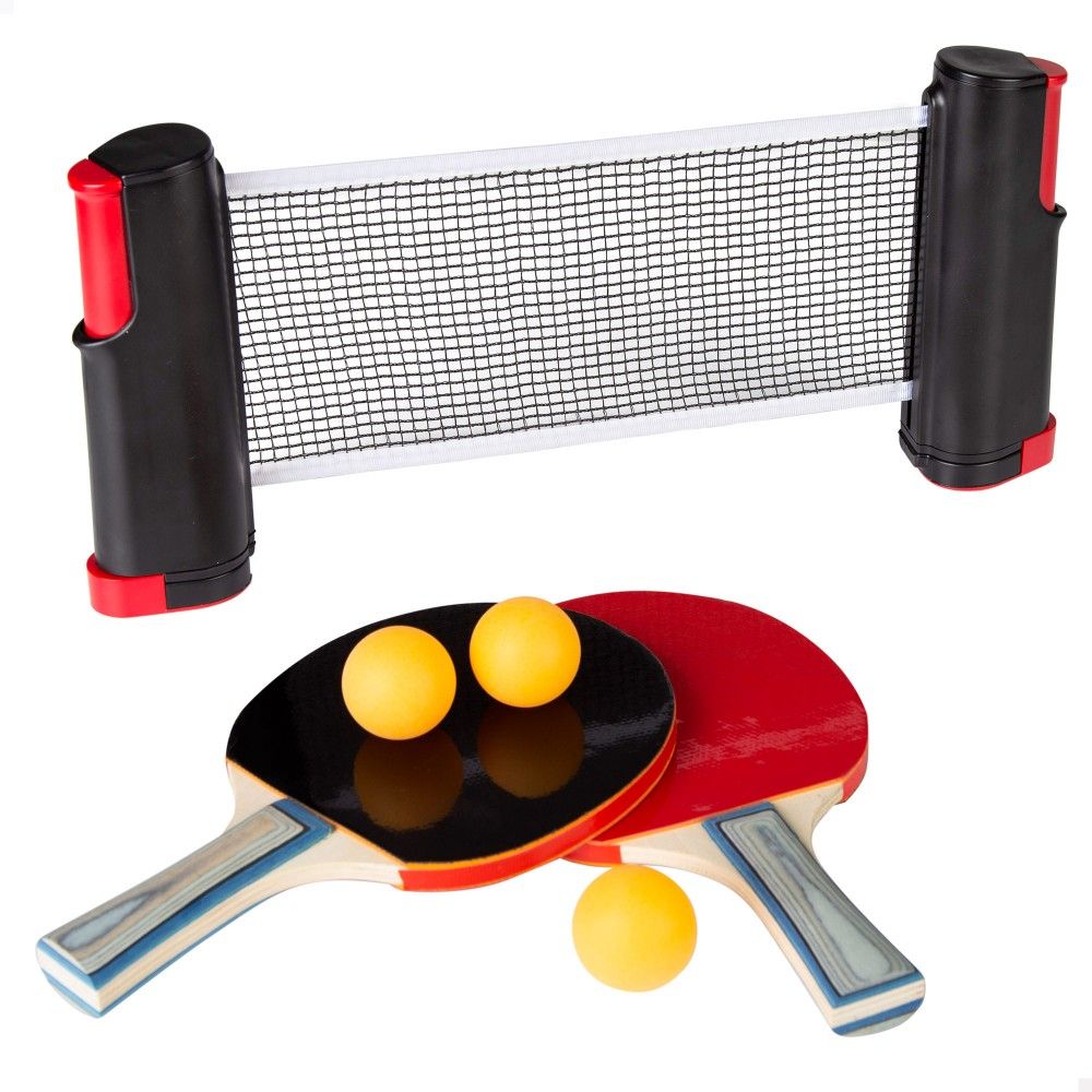 Aktive Tischtennis-Set mit 2 Schlägern, Netz und Bällen