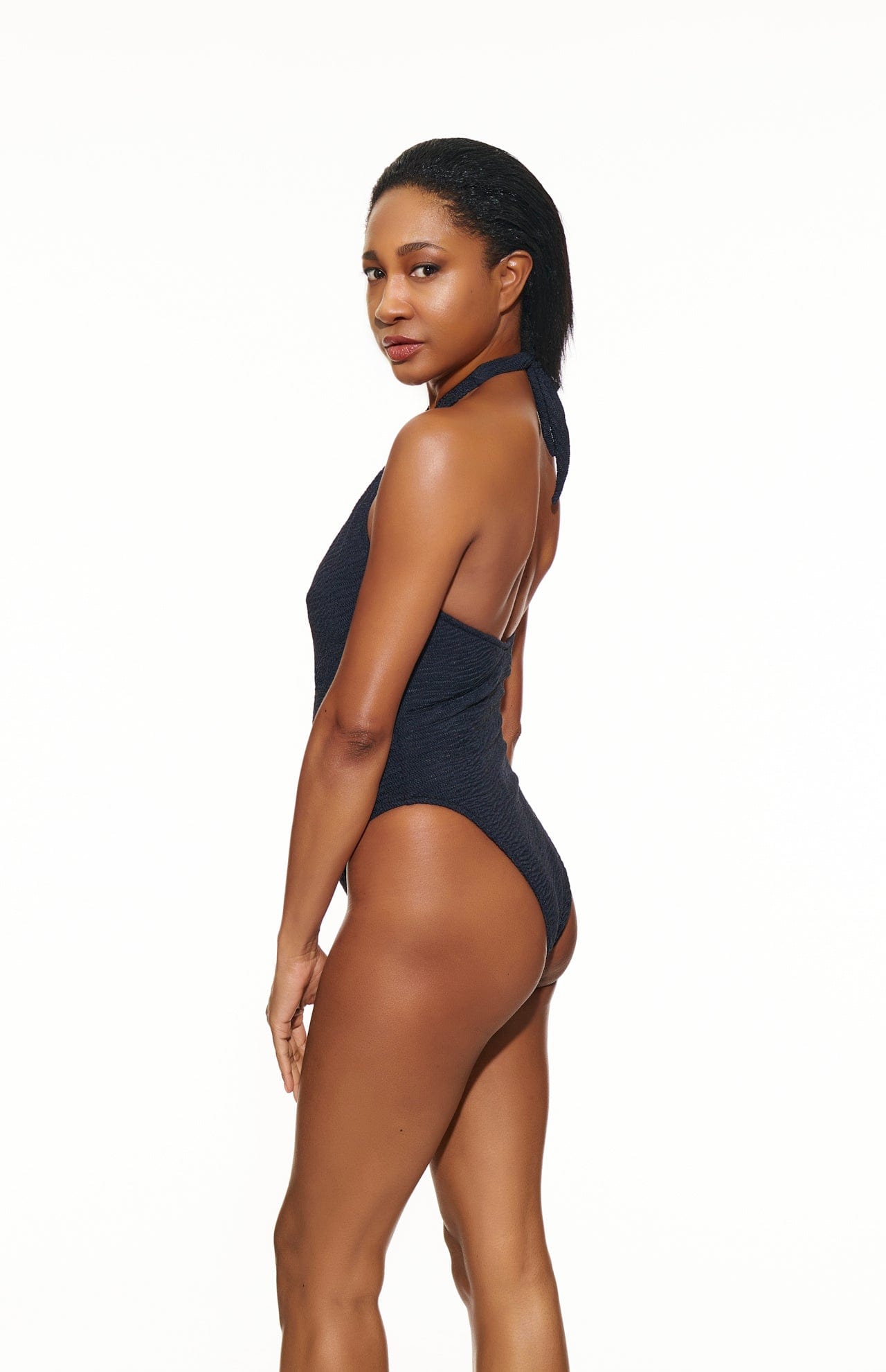 Procida Criss Cross Halter One Piece Swimsuit