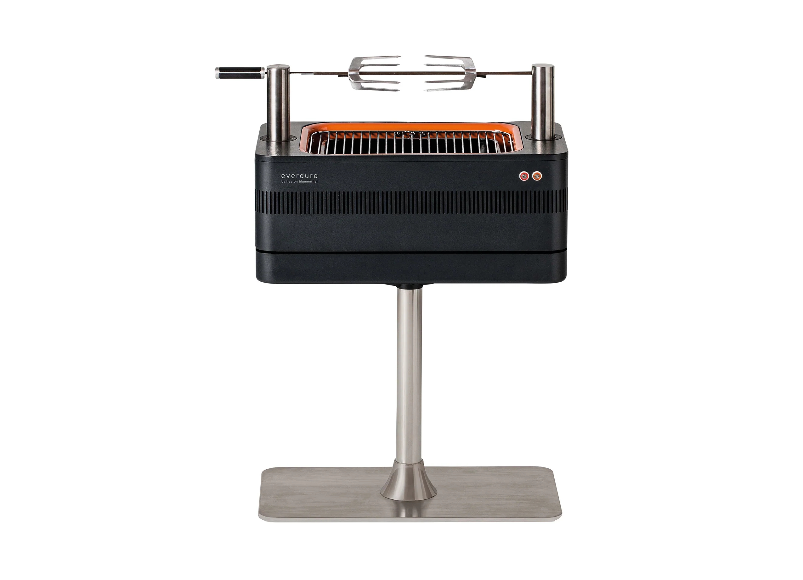 2025 Kulgrill med elektrisk tænding – 1400W Fast Flame Ignition™ – Inkluderer rotisserie (15 kg) og stående stativ