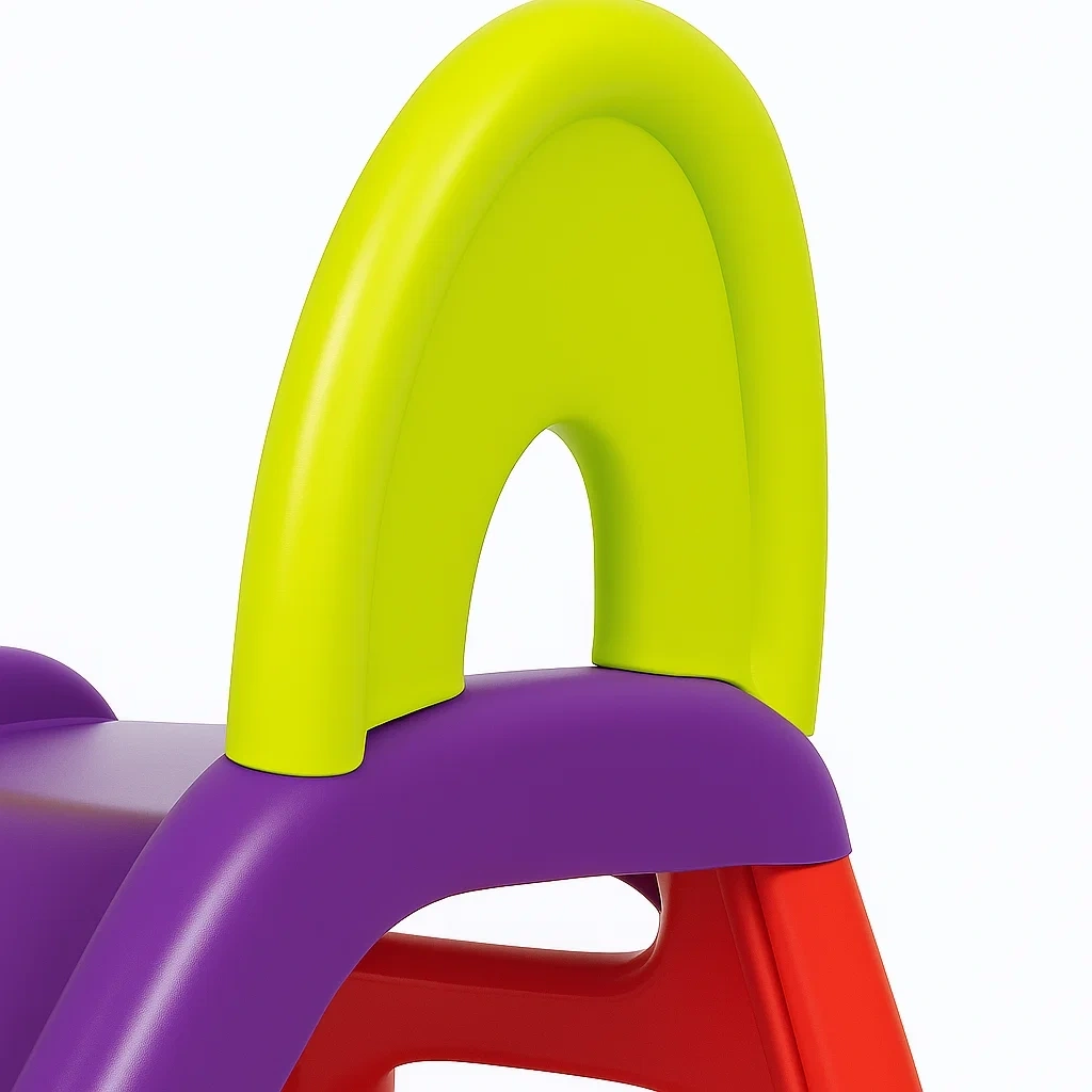 Toboggan 170x80x110 cm violet et rose, 2 à 6 ans, pliable - oqLxIXrW71dz