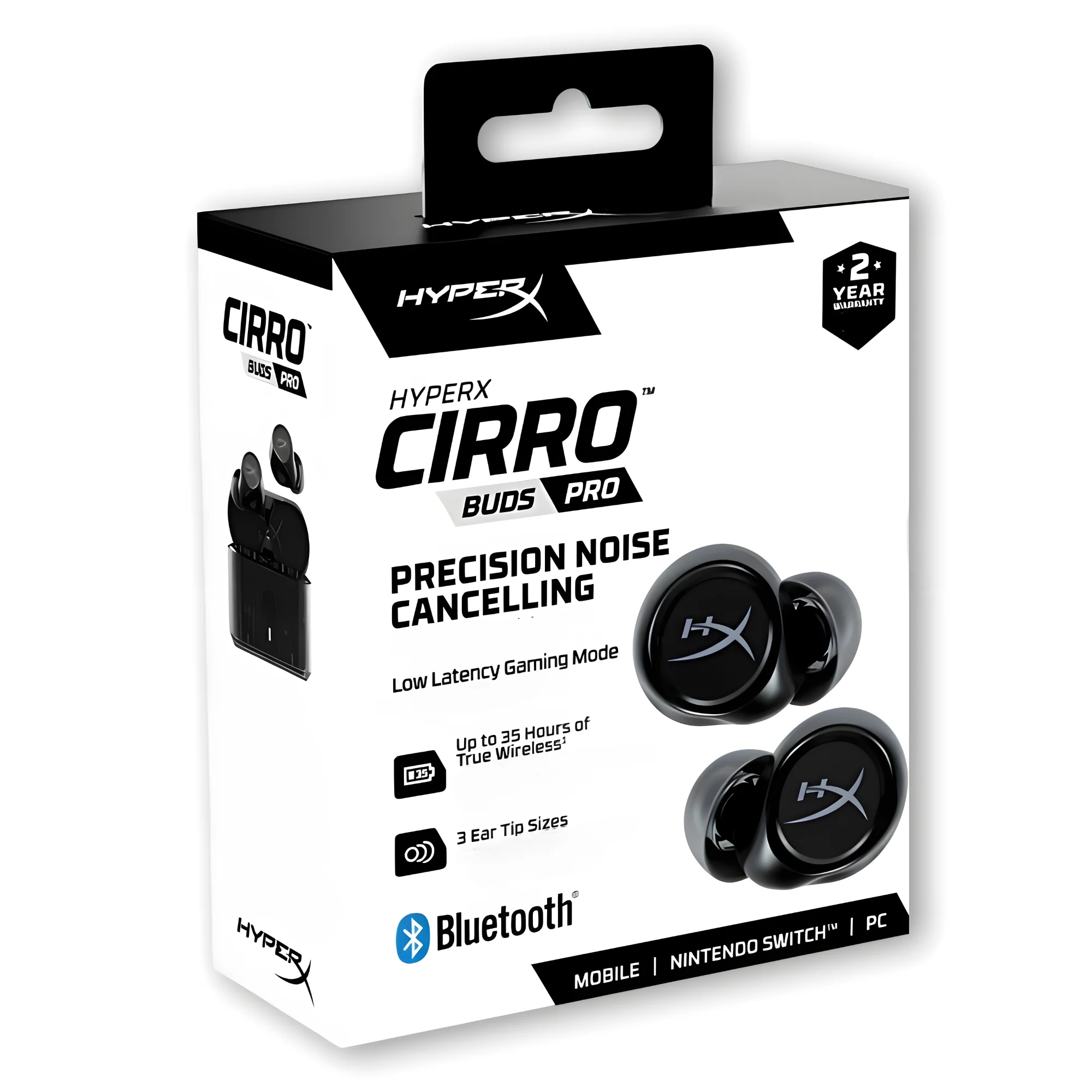 2025 HyperX Cirro Buds Pro TWS In-Ear Hovedtelefoner Sort Udgave