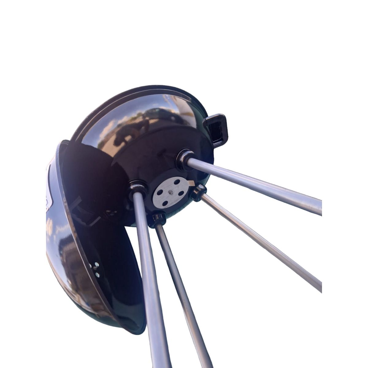 Elecsan Holzkohlegrill 18,5 Zoll mit Rädern und Deckel